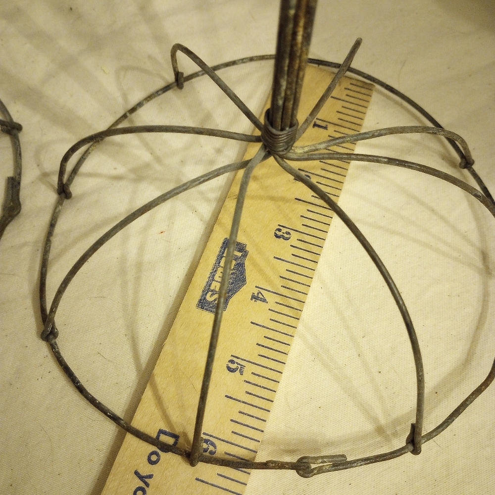 Two Rustic Wire Hat Structures - Picture 4 of 8